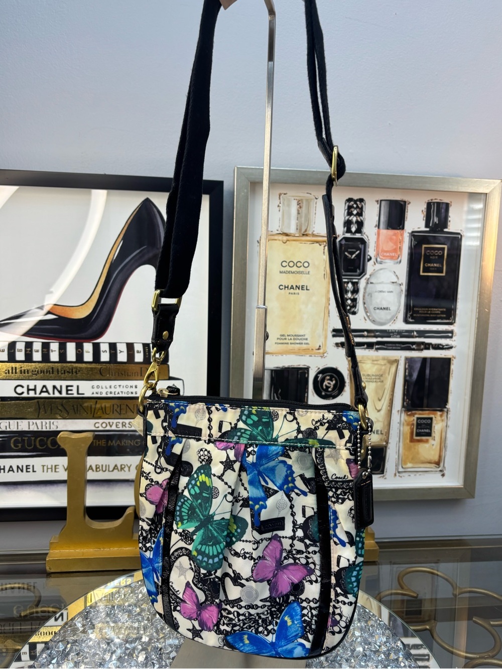 Coach 2008 Parker Magic Butterfly Swingpack Crossbody Bag EUC